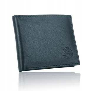 Betlewski, Portfel męski ze skóry mały cienki skóra granatowy - Portfele - miniaturka - grafika 1