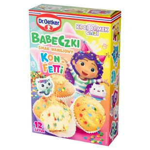 Dr. Oetker Babeczki smak waniliowy konfetti̇ 300 g - Dodatki do ciast w proszku - miniaturka - grafika 1