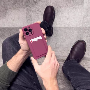 Card Armor Case etui pokrowiec do iPhone 11 Pro portfel na kartę silikonowe pancerne etui Air Bag pomarańczowy - Etui i futerały do telefonów - miniaturka - grafika 9