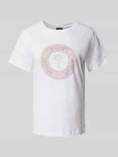 T-shirt z obszyciem kamieniami stras model ‘Tolu’ - Koszulki i topy damskie - miniaturka - grafika 1