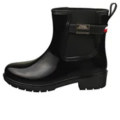 Paski - Tommy Hilfiger Damski pasek z flagą Hw Rainboot Western Boot, czarny, 37 EU, Czarny, 37 EU - miniaturka - grafika 1