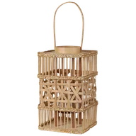 Lampy ogrodowe - Lampion bambusowy 35 cm naturalny LUMBIS - miniaturka - grafika 1