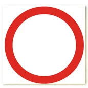 Akcesoria BHP - ZNDW-1 ZNAK DROGOWY B-1 - ZAKAZ RUCHU  33cmx33cm - miniaturka - grafika 1