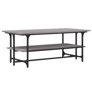 Stolik kawowy, szary dąb sonoma 100x50x40 cm Lumarko! - Ławy i stoliki kawowe - miniaturka - grafika 3