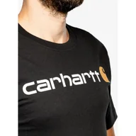 Odzież trekkingowa damska - Koszulka bawełniana męska Carhartt Core Logo T-Shirt S/S - miniaturka - grafika 1