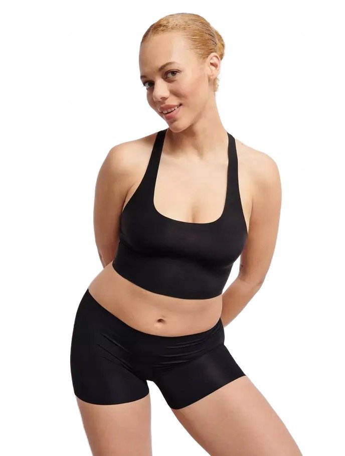 SLOGGI CZARNY TOP SPORTOWY NA RAMIĄCZKACH XL 6BA