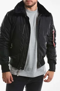 Alpha Industries kurtka bomber Injector III męski kolor czarny przejściowa 143104.03 - Kurtki męskie - miniaturka - grafika 1
