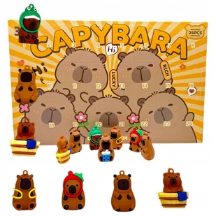 Kalendarz Adwentowy dla Dzieci Capybara Kapibara Figurki 24 szt Zestaw - Ozdoby bożonarodzeniowe Kalendarz Adwentowy dla Dzieci Capybara Kapibara Figurki 24 szt Zestaw - Ozdoby bożonarodzeniowe - miniaturka - grafika 1