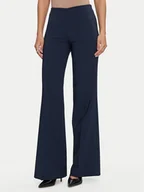 Spodnie damskie - Rinascimento Spodnie materiałowe CFC0119997003 Granatowy Regular Fit - miniaturka - grafika 1