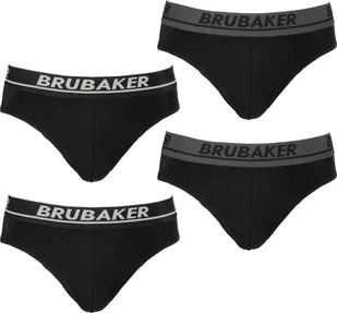 Majtki męskie Brubaker 4-pack - Wygodne spodnie męskie z elastycznym pasem - Elastyczna bielizna w jednolitym kolorze wykonana z bawełny i Lycry® - Majtki męskie - miniaturka - grafika 1