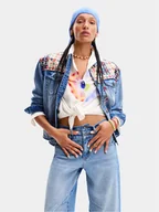 Kurtki damskie - Desigual Kurtka jeansowa Donis 24SWED13 Niebieski Regular Fit - miniaturka - grafika 1