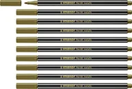 Przybory szkolne - Stabilo Pisaki 1kol Metalc Zlo 1.4 68/810 pudełko A 10 - miniaturka - grafika 1