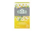 Herbata - Ahmad Tea Rumianek i trawa cytrynowa herbata z naparem owocowym i ziołowym - 20 saszetek do herbaty - miniaturka - grafika 1
