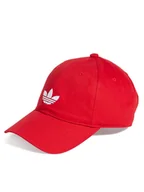 Czapki męskie - adidas Czapka z daszkiem adicolor Classic Trefoil JC6026 Czerwony - miniaturka - grafika 1