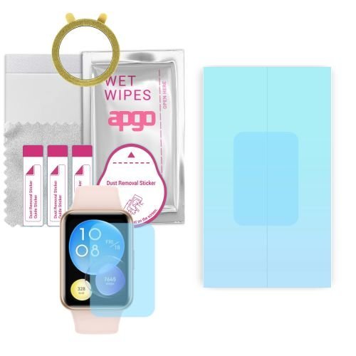 1x folia ochronna hydrożelowa do Huawei Watch Fit 2 - apgo HD HQ FLEX Smartwatch Hydrogel Protection Ochrona na ekran smartwatcha
