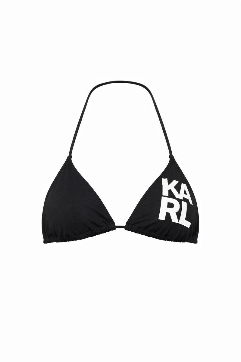 KARL LAGERFELD GÓRA OD BIKINI W KOLORZE CZARNYM S I4A
