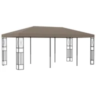 Altany ogrodowe - vidaXL Altana, 6 x 3 m, kolor taupe, tkanina - miniaturka - grafika 1