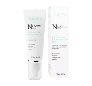Nacomi Lekki Krem do Cery Trądzikowej 50 ml - Kremy do twarzy - miniaturka - grafika 4