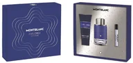 Zestawy kosmetyków męskich - Zestaw Montblanc Explorer Ultra Blue Eau de Perfume Spray 100 ml + Montblanc Explorer Ultra Blue Eau de Perfume Spray 7,5 ml + Żel pod przysznic 100 ml (3386460132275) - miniaturka - grafika 1