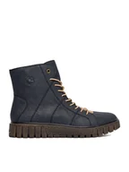 Botki damskie - Rieker Trzewiki CEO-Y3420-14 Granatowy - miniaturka - grafika 1