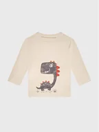 Bluzy dla chłopców - Blue Seven Bluzka 452055 Beżowy Regular Fit - miniaturka - grafika 1
