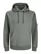 Bluzy męskie - Bestseller A/S Męska bluza z kapturem Jcoclassic Twill Sweat Hood Noos, Agave Green, L - miniaturka - grafika 1