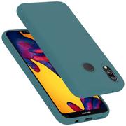 Etui i futerały do telefonów - Pokrowiec Do Huawei P20 LITE 2018 / NOVA 3E Etui w LIQUID ZIELONY TPU Silikon Case Cover Obudowa Ochronny Cadorabo - miniaturka - grafika 1