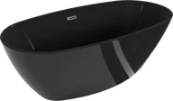 Wanny - Mexen Eris wanna wolnostojąca 170 x 80 cm, czarna, przelew gun metal szczotkowany - 53441708070-95 - miniaturka - grafika 1
