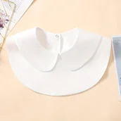 Inne - Damski Czarno-biały Fałszywy Kołnierzyk Prosty, Pół Topowy Kołnierzyk Okrągły Dekolt Codzienne Noszenie Fałszywy Kołnierz - miniaturka - grafika 1