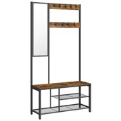 Wieszaki i stojaki - Wieszak na ubrania z lustrem siedziskiem - miniaturka - grafika 1