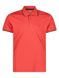 CMP Funkcyjna koszulka polo w kolorze czerwonym - Koszulki sportowe męskie - miniaturka - grafika 1