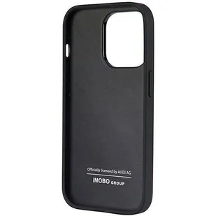 Etui Audi Synthetic Leather na iPhone 14 Pro - czarne AU-TPUPCIP14P-TT/D1-BK - Etui i futerały do telefonów - miniaturka - grafika 1