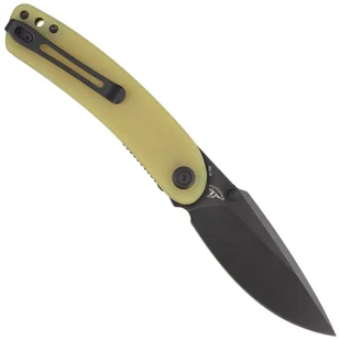 Nóż składany Kubey Momentum Yellow G10, Dark Stonewashed AUS-10 by Sherif Manganas (KU344F) - Noże - miniaturka - grafika 3