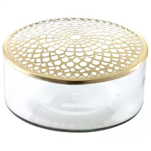 Villa Collection Wazon Elva z pokrywą wys. 10 cm szklany 963398 - Wazony i flakony Villa Collection Wazon Elva z pokrywą wys. 10 cm szklany 963398 - Wazony i flakony - miniaturka - grafika 1