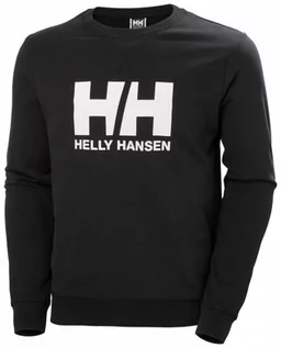 Koszulki sportowe męskie - Męska bluza dresowa nierozpinana bez kaptura Helly Hansen HH Logo Crew Sweat - czarna - HELLY HANSEN - grafika 1