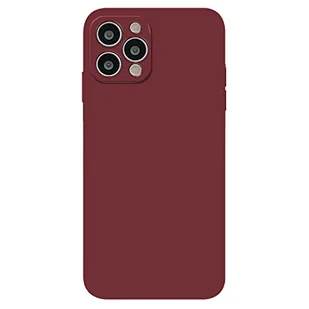 vocyzo Frosted TPU Materiał Etui na telefon, Modny wygląd, Wiele kolorów do wyboru, Anti Fingerprint nadaje się do iPhone 12pro - Wino czerwone - Etui i futerały do telefonów - miniaturka - grafika 1