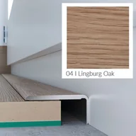 Listwy przypodłogowe - Arbiton Profil podłogowy CS25 zakończeniowy dąb lingburg 1,2 m - miniaturka - grafika 1