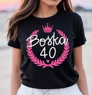 Koszulki i topy damskie - Damska koszulka na 40 URODZINY - miniaturka - grafika 1