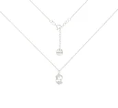 Naszyjniki - Srebrny choker pancerka ze znakiem zodiaku Ryby - miniaturka - grafika 1