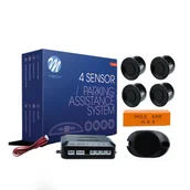 Akcesoria motoryzacyjne - M-Tech cp7b pomoc przy parkowaniu 4 czujniki z czarnym głośnik CP7B - miniaturka - grafika 1