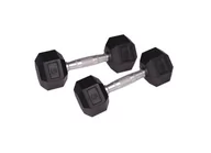 Hantle i ciężarki - InSportLine HANTLA SZEŚCIOKĄTNA DUMBBELL 9KG (1184) - miniaturka - grafika 1