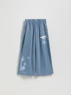 Spodnie i spodenki dla dziewczynek - Reserved - Dresowe spodnie Cinnamoroll - granatowy - miniaturka - grafika 1