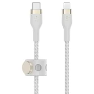 Kable USB - Belkin Kabel USB Typ-C Lightning Braided Silicone 3m Biały CAA011BT3MWH - miniaturka - grafika 1