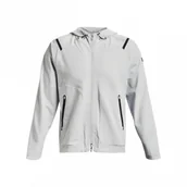 Kurtki męskie - Męska kurtka treningowa UNDER ARMOUR UA UNSTOPPABLE JACKET - biała - miniaturka - grafika 1