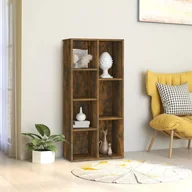 Regały - Regał na książki, przydymiony dąb, 50x25x106 cm - miniaturka - grafika 1