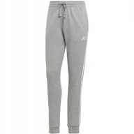 Dresy damskie - Spodnie damskie adidas Essentials 3-Stripes French Terry Cuffed szare IC992 - miniaturka - grafika 1