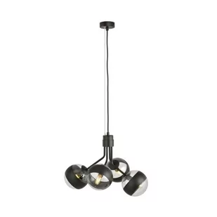 Emibig Nova lampa wisząca 4-punktowa czarna/stripe 1139/4 1139/4 - Lampy sufitowe - miniaturka - grafika 1