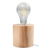 Noże stołowe - Drewniana lampa stołowa Nice Lamps Elia - miniaturka - grafika 1