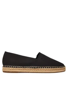 Calvin Klein Espadryle Espadrille Cv Logo HM0HM01808 Czarny - Espadryle męskie - miniaturka - grafika 1