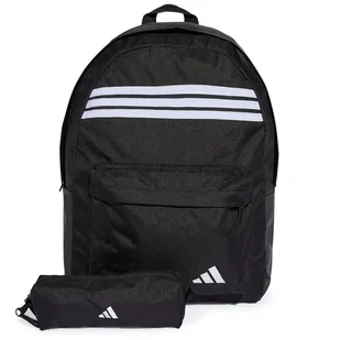 Plecak adidas Sportswear Classic 3-Stripes Horizontal JZ3321 - czarny - Plecaki - miniaturka - grafika 1